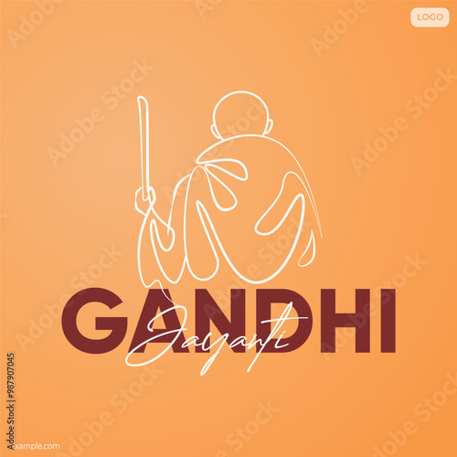 Mahatma gandhi jayanti. national holiday in India. sketch, drawing, poster, banner template. 2 october gandhi jayanti