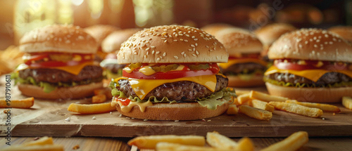 Cheeseburger and French Fries