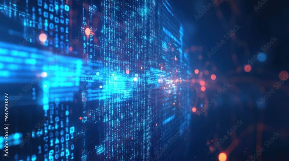Abstract technology big data background concept Abstract technology big data background concept