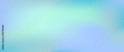 Gradient winter pastel background. Green, blue and purple colors. Blur flow design wallpaper. Abstract vector illustration
