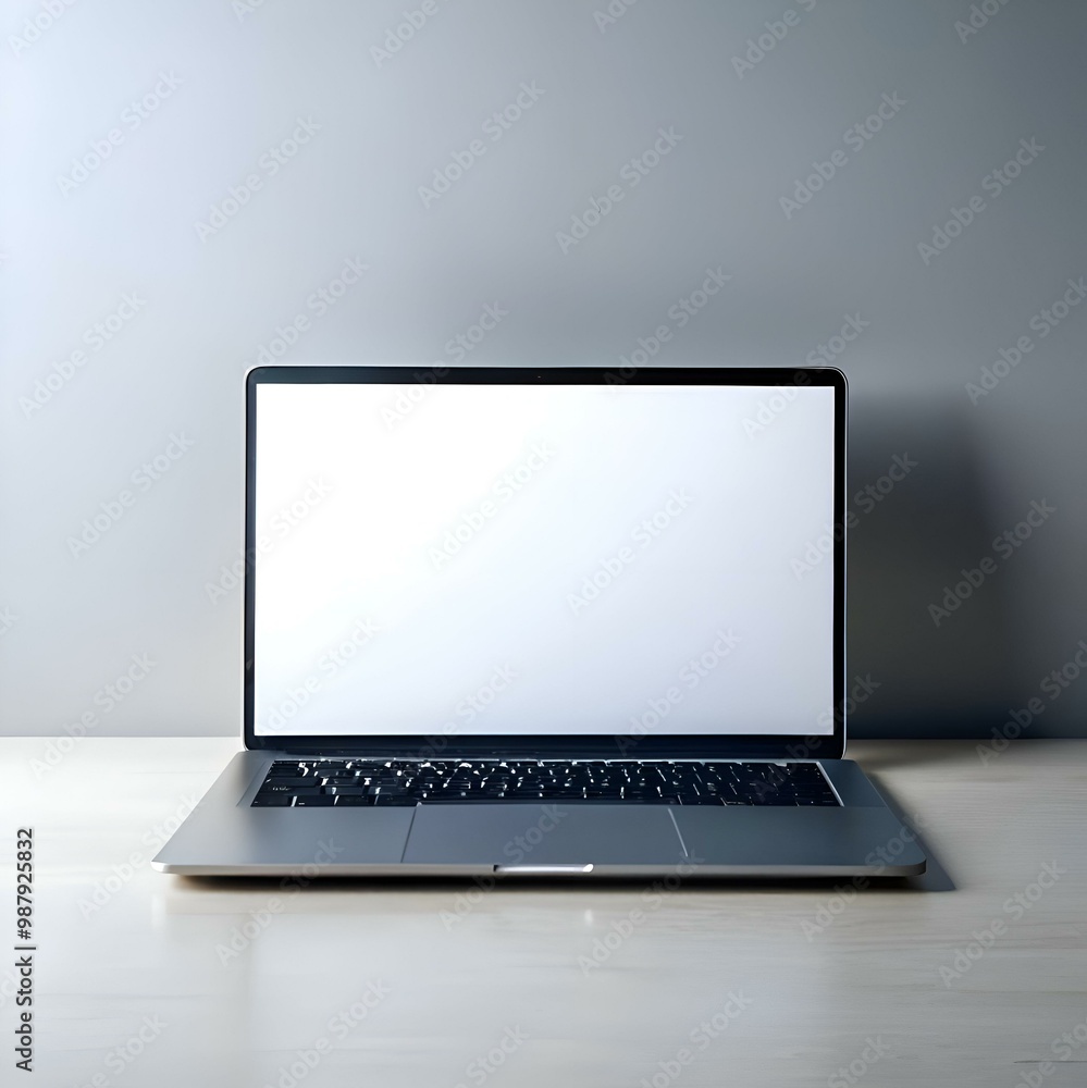 Clean. modern laptop mockup with a blank screen ready for your design. Clean. modern laptop mockup with a blank screen ready for your design.