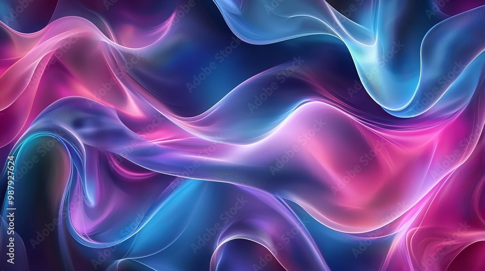 Obraz premium Abstract background with smooth shapes. technology background. Ultra...