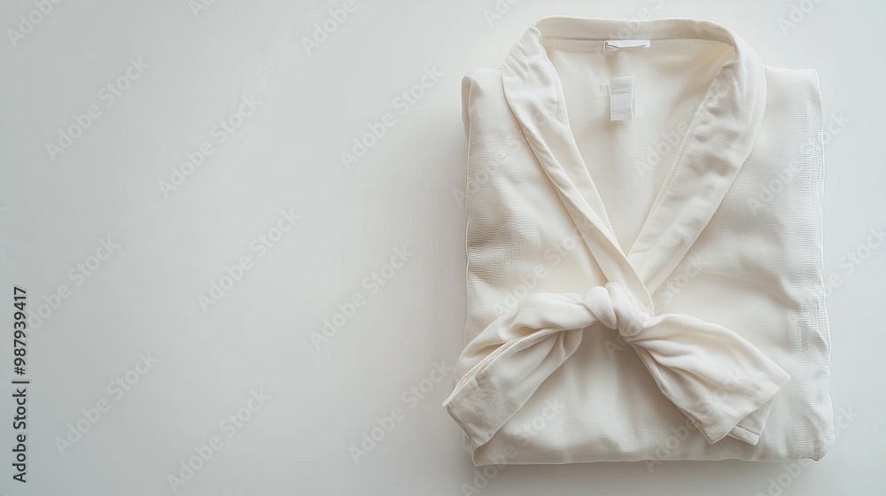 A neatly folded pajama set placed against a white background A neatly folded pajama set placed against a white background