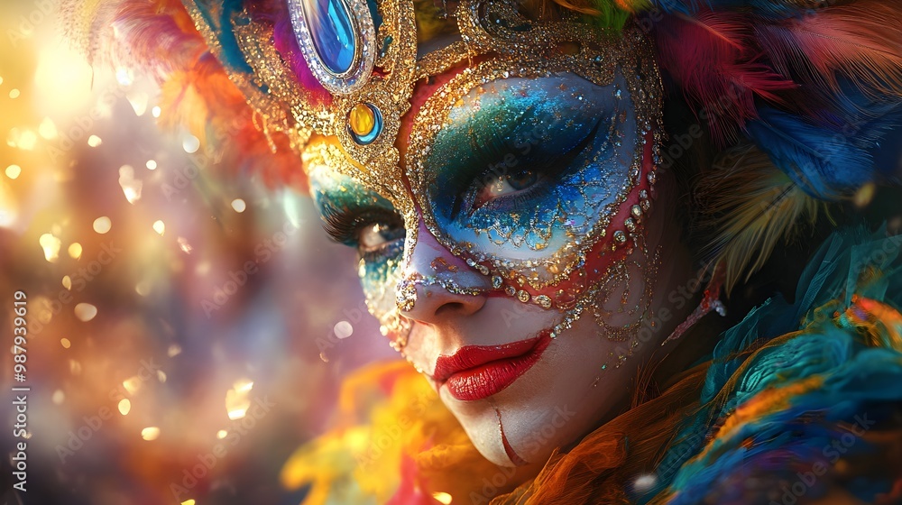 Realistic digital art brings a lively carnival celebration to life picture Realistic digital art brings a lively carnival celebration to life picture