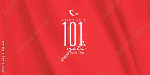 29 ekim cumhuriyet bayramı kutlama tasarımı. Translation: 29 october republic day celebration design.	
 photo