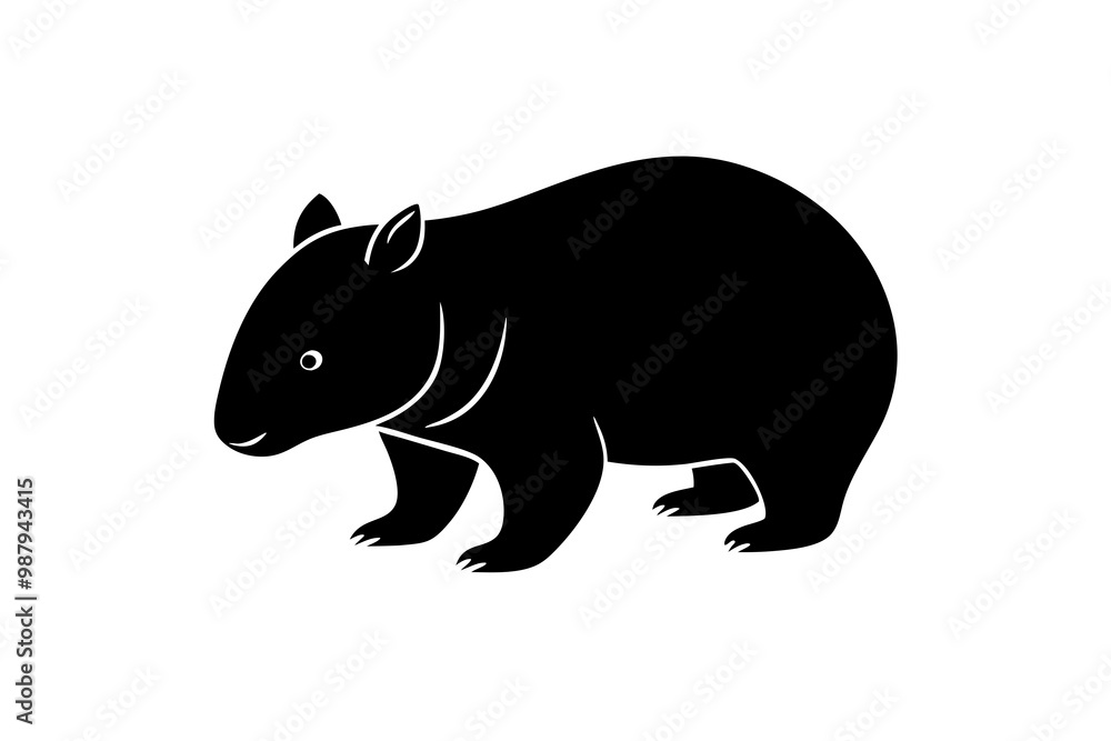 Fototapeta premium illustration of a squirrel on white