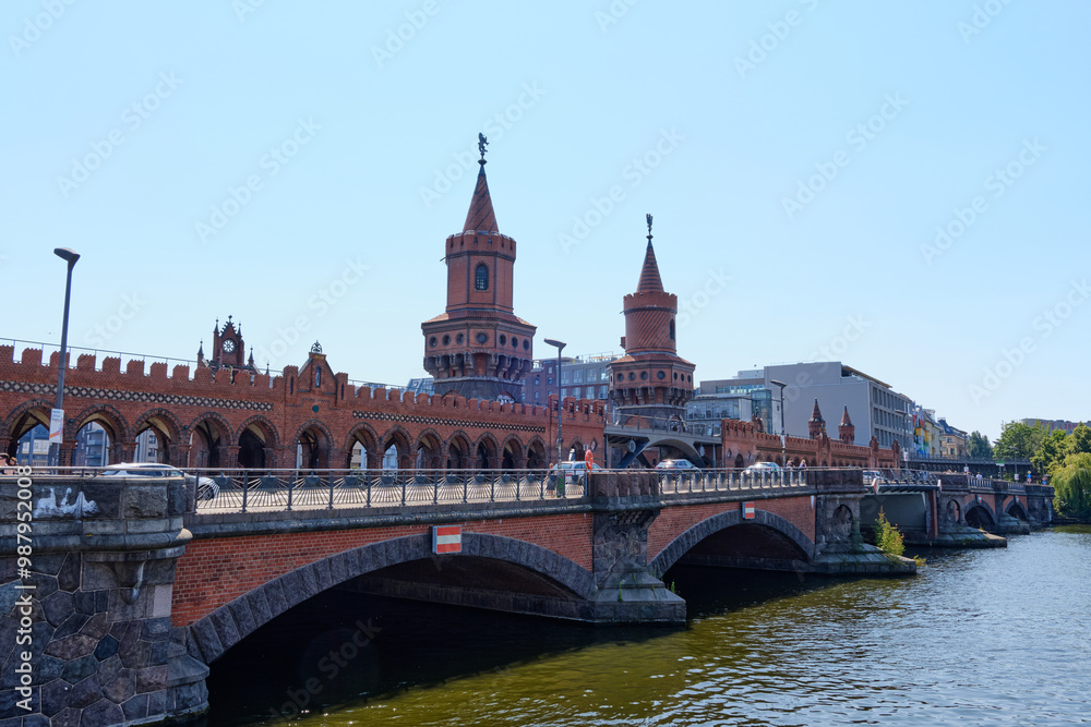 Berlin (Germany) - August: Oberbaum bridge historical architecture Berlin (Germany) - August: Oberbaum bridge historical architecture
