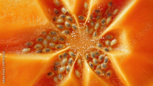 Detailed macro shot of an e...