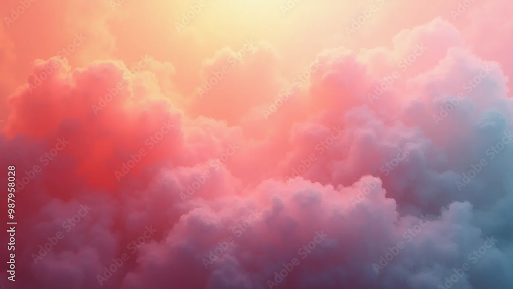 Fototapeta premium Abstract coloured fog, widescreen 16:9, 300 dpi, with free space for text