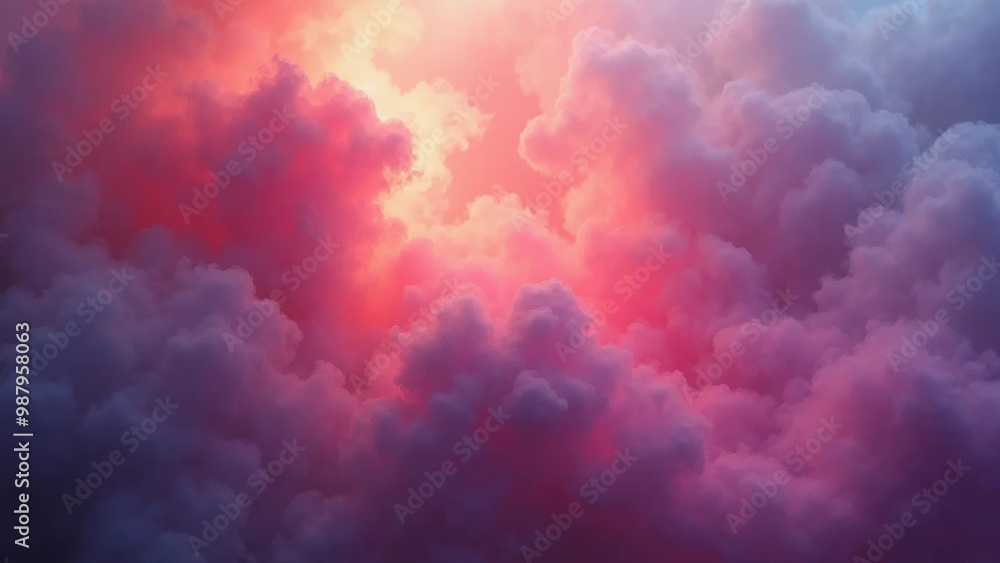 Fototapeta premium Abstract coloured fog, widescreen 16:9, 300 dpi, with free space for text
