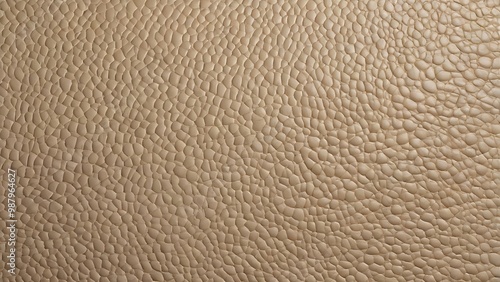 close up view of a material textured, leather like abstract background with light brown color and bumps and grooves on it