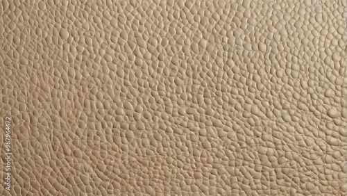 close up view of a material textured, leather like abstract background with light brown color and bumps and grooves on it