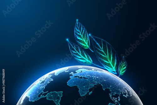 Sustainability, eco-consciousness, climate action, global environmental conservation concept 