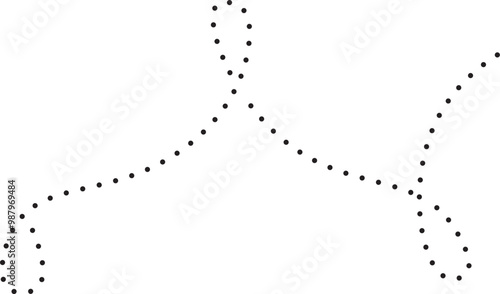 Handdrawn Abstract Dashed Line