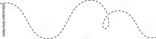 Handdrawn Abstract Dashed Line