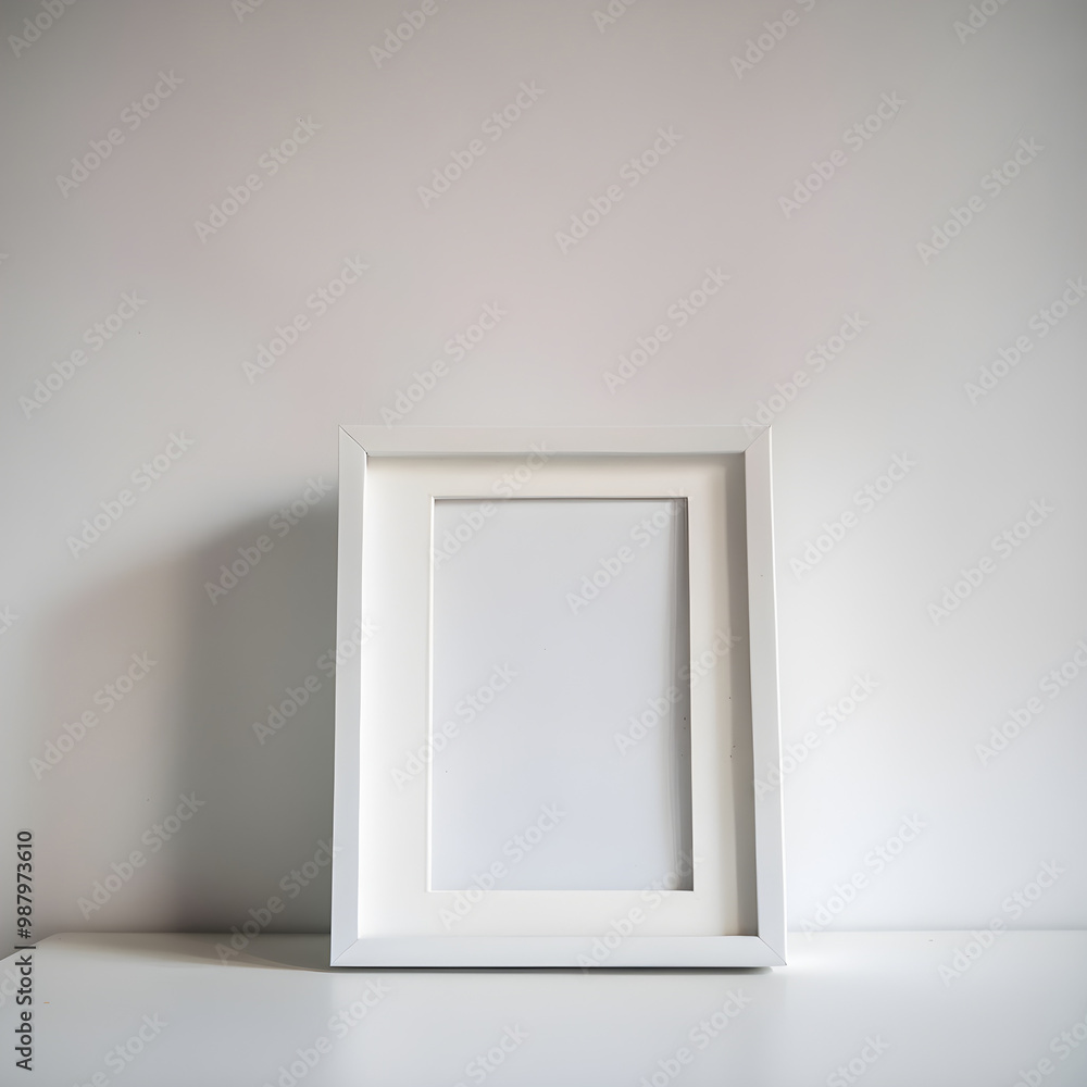 Blank photo frame mockup on rustic wooden background. Home decor. Blank photo frame mockup on rustic wooden background. Home decor.