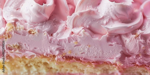 Wallpaper Mural Detailed Close-Up of a Frosted Dessert Torontodigital.ca