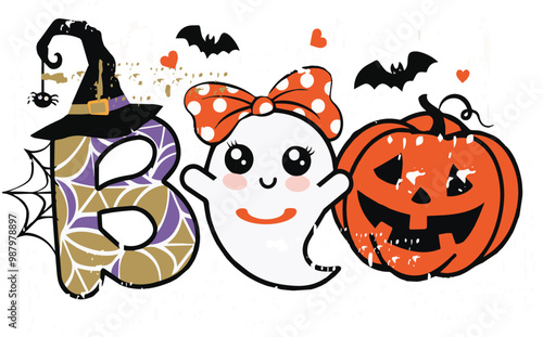Halloween spooky t-shirt design,card,sticker,social post,wall art, decoration ,high resolution,print on any surface and more
