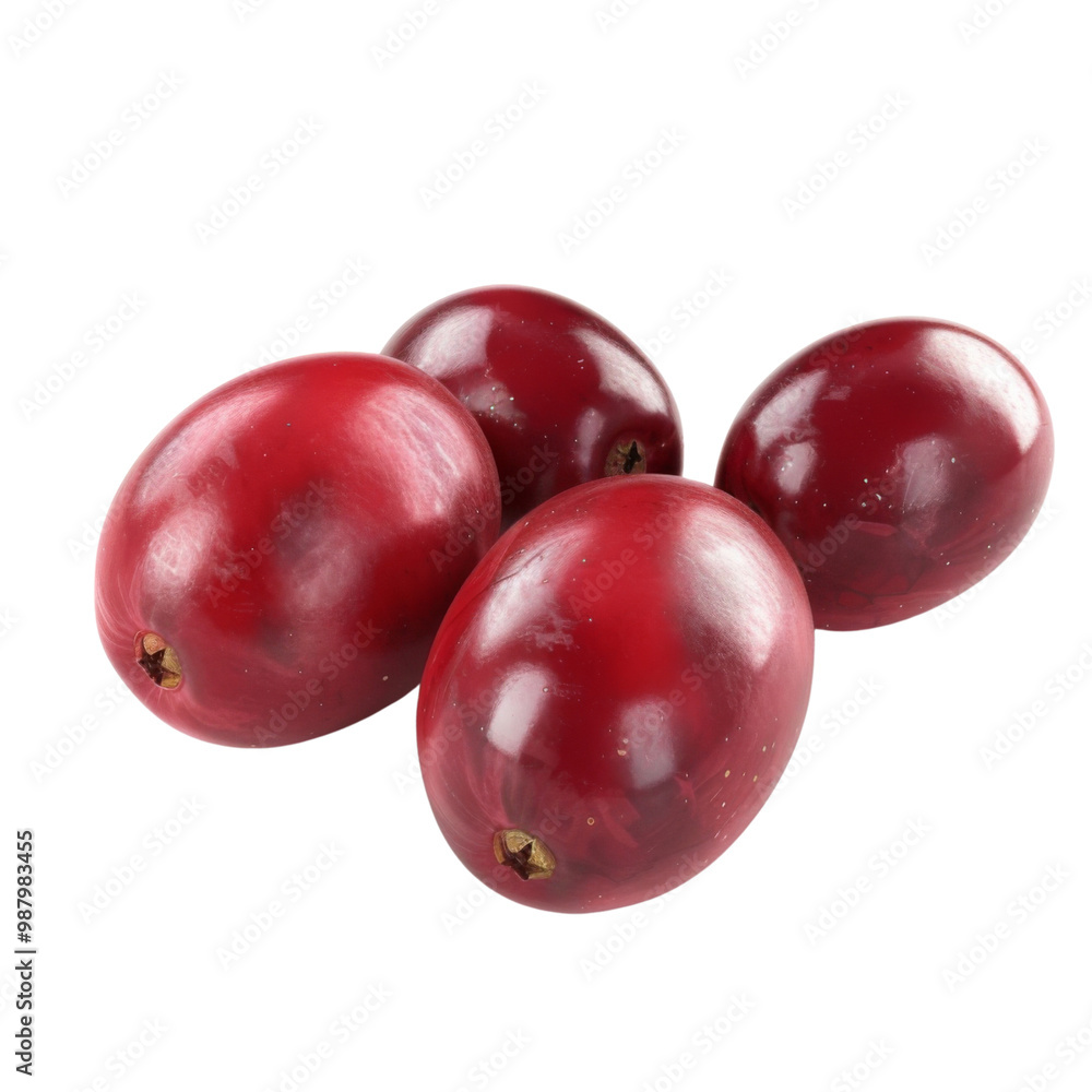 Cranberry isolated on transparent or white background Cranberry isolated on transparent or white background