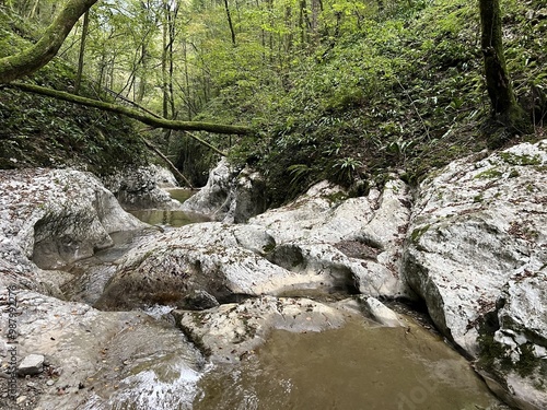 The Doblarec Gorge or Perilo Gorge, Rocinj (Slovenia) - Schlucht des Baches Doblarec (Slowenien) - Kanjon potoka Doblarec, Soteska Doblarec ali soteska Doblarca, Ročinj (Slovenija) photo