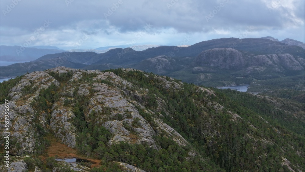 Scenic mountainous landscape with lush greenery Scenic mountainous landscape with lush greenery