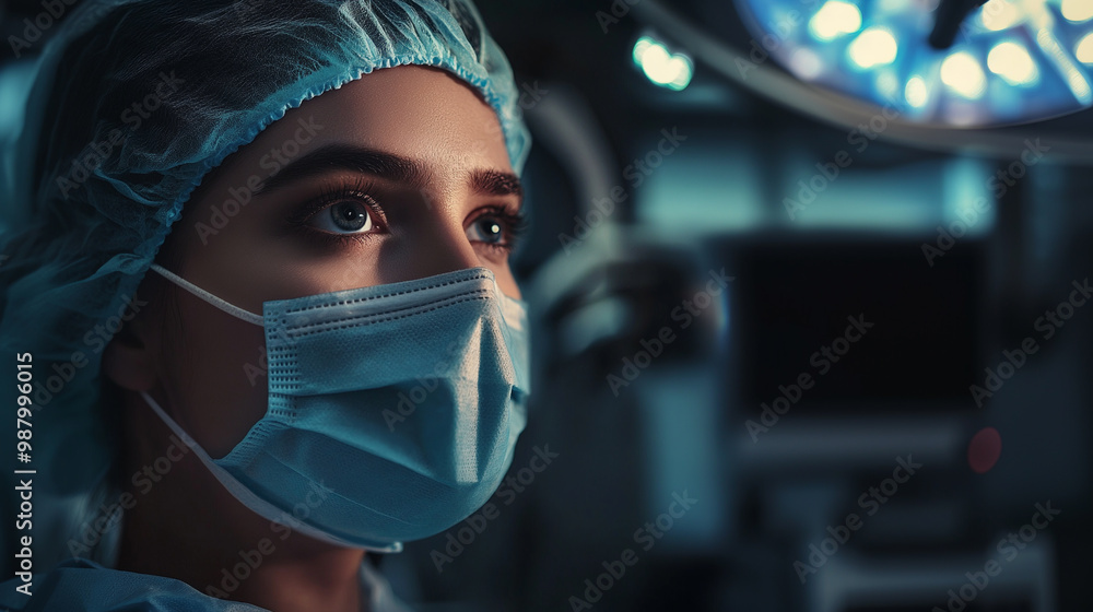 Surgeon in operating room. Surgeon in operating room.