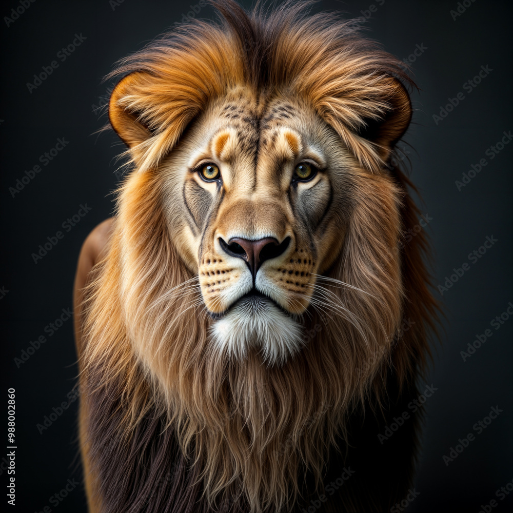 portrait of a lion portrait of a lion