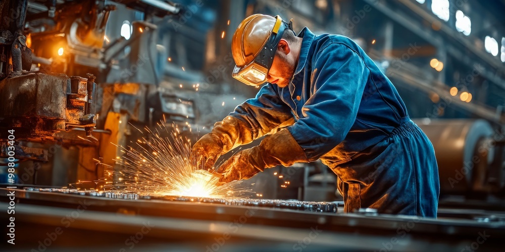Aluminum and PVC Industry Worker on Job – Manufacturing Process and Industrial Innovation Visual Concept Aluminum and PVC Industry Worker on Job – Manufacturing Process and Industrial Innovation Visual Concept