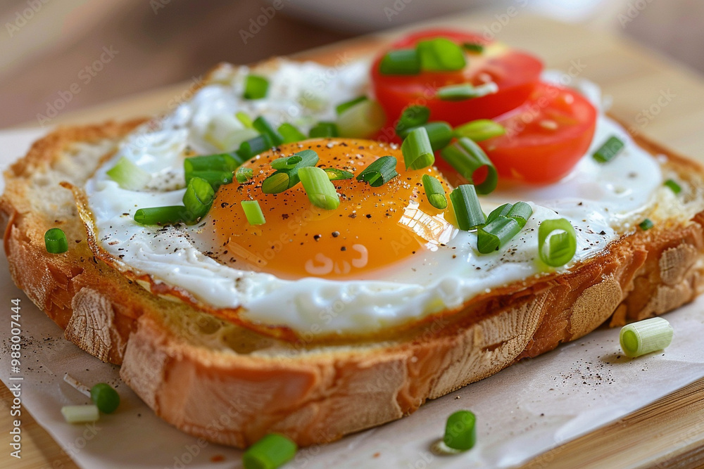 Toast with egg and tomato – perfect for hearty breakfasts and wholesome snacks Toast with egg and tomato – perfect for hearty breakfasts and wholesome snacks