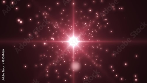 A divinely dazzling light. Abstract motion background Shimmering Glittering Particles. 