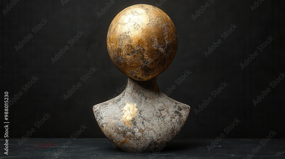 render mannequin han an golden ball isolate on black backgroun minimal fashion concept simple clean design human limb prosthesis sculpture art object render mannequin han an golden ball isolate on black backgroun minimal fashion concept simple clean design human limb prosthesis sculpture art object