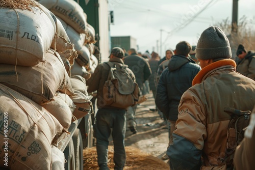 ai generative refugees taking humanitarian aid