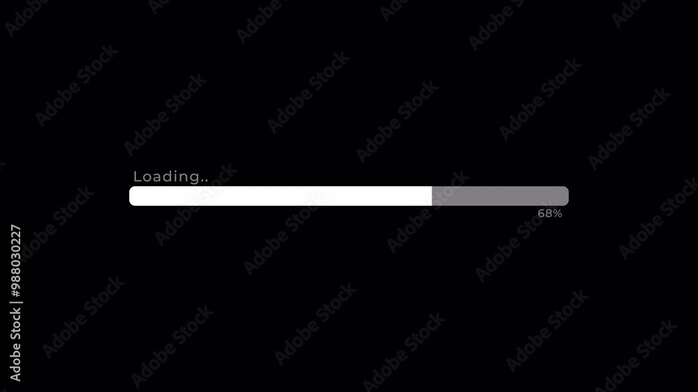 Bar loading screen motion graphic, simple and modern animation on black background. 4k video Bar loading screen motion graphic, simple and modern animation on black background. 4k video