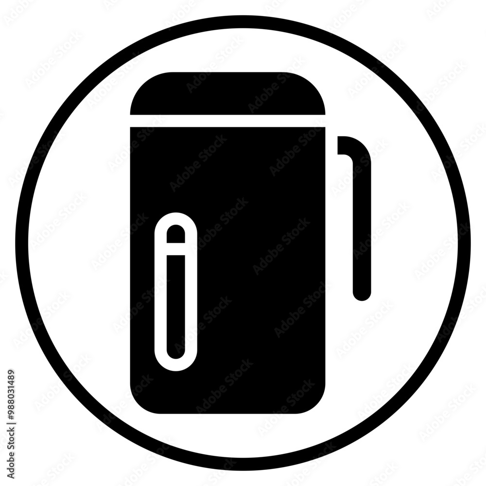 Fototapeta premium kettle glyph icon