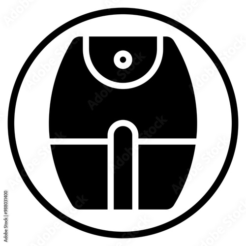 air fryer glyph icon