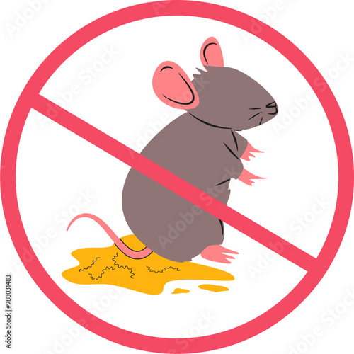 Leptospirosis illustration. Rat fever illustration. Leptospira bacteria.