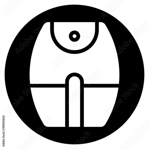 air fryer glyph icon
