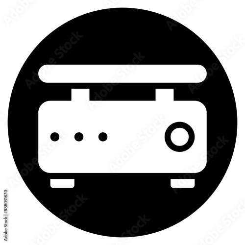 crepe maker glyph icon