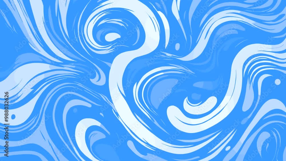 Abstract blue grunge animated brutal comics style composition dynamic background