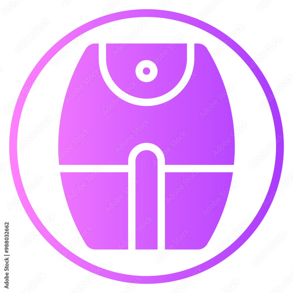 air fryer gradient icon air fryer gradient icon