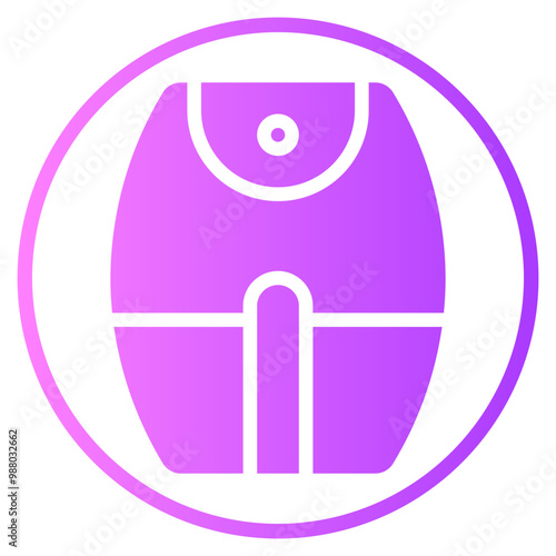 air fryer gradient icon