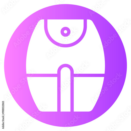 air fryer gradient icon