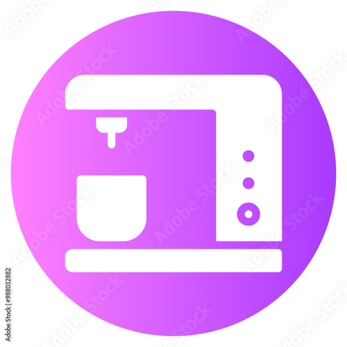 coffee shop gradient icon