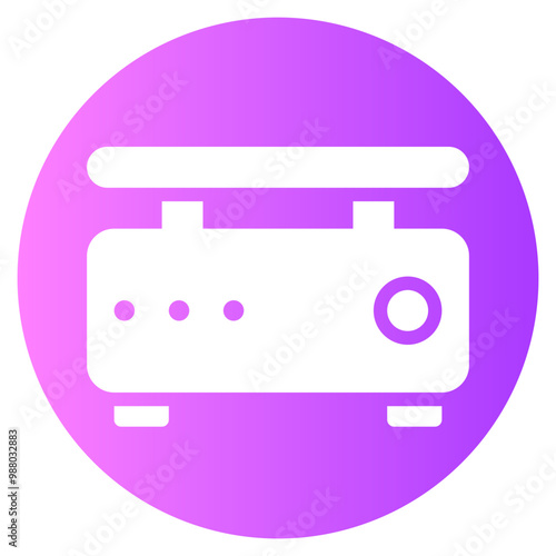 crepe maker gradient icon