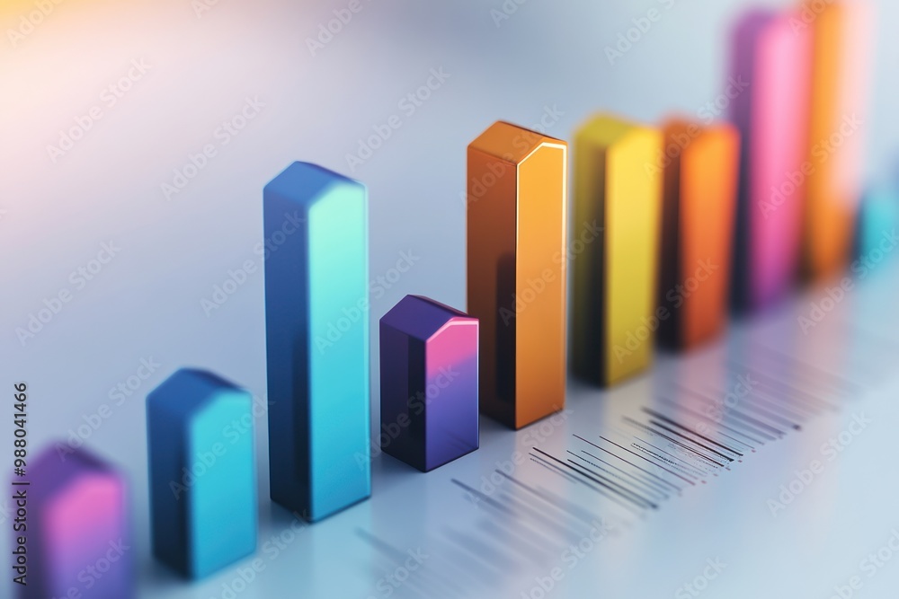 increasing bar graph photos and premium high res... Growing market with increasing bar chart on solid white background ...