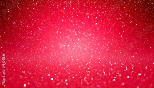 Vibrant red backdrop with soft radial gradients and a minimal scattering of tiny white dots, resembling distant snowfall. Made with generative AI technology