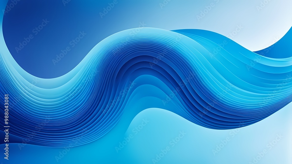 abstract blue wave background