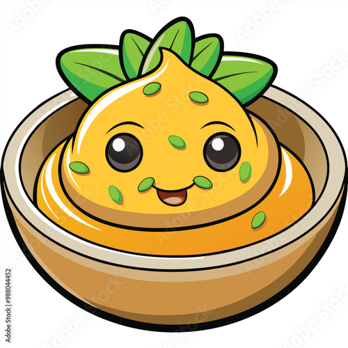 hummus day vegetarian vector illustration isolated on a white background
