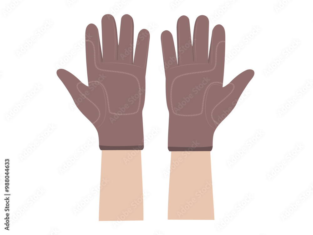 Agricultural gloves on a white background. Agricultural gloves on a white background.