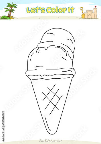 Lets color it Ice Cream